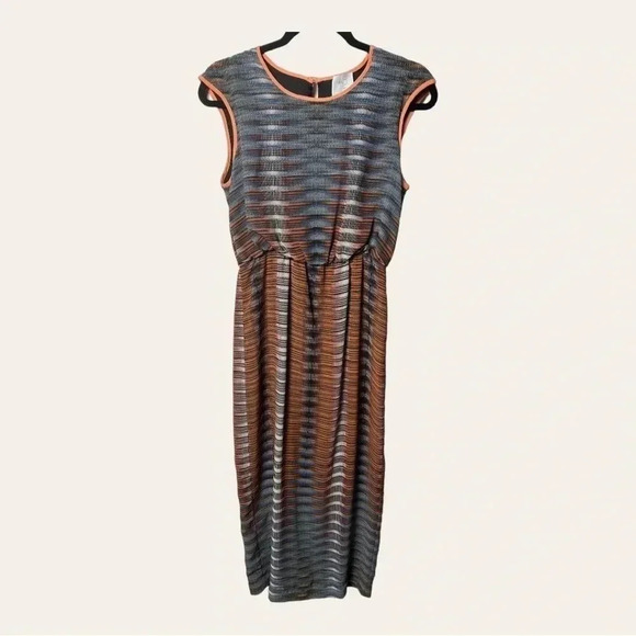 1122. ANTHROPOLOGIE HD IN PARIS MAXI DRESS SLEEVELESS SIZE 0 MULTICOLORED - Picture 2 of 10